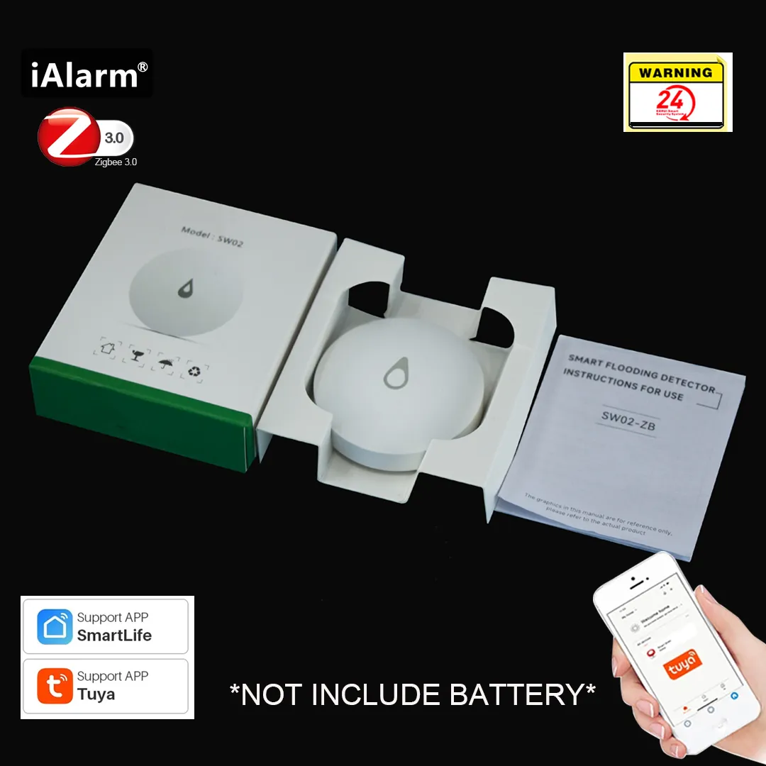 IAlarm-ZigBee 3.0 플러드 침수 누설 감지기, 링키지 보안 알람 센서 오버플로 경고 방수 스마트 홈 title=IAlarm-ZigBee 3.0 플러드 침수 누설 감지기, 링키지 보안 알람 센서 오버플로 경고 방수 스마트 홈 