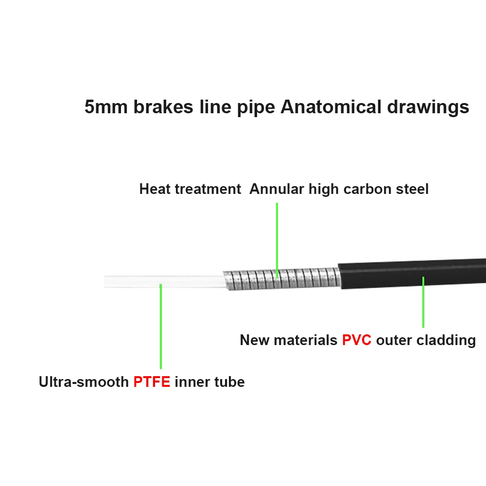 자전거 브레이크 하우징 시프트 하우징, 자전거 브레이크 케이블 라인, 자전거 변속기 라인, MTB 로드 바이크용