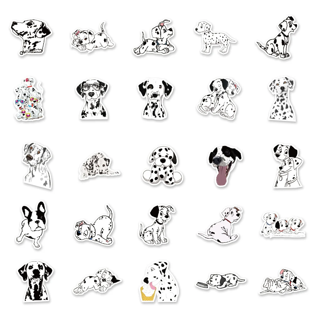 10/30/50PCS 귀여운 디즈니 101 달마 시안 만화 스티커 데칼 노트북 전화 아이 장난감에 대 한 백과 하나의 달마 시안 스티커