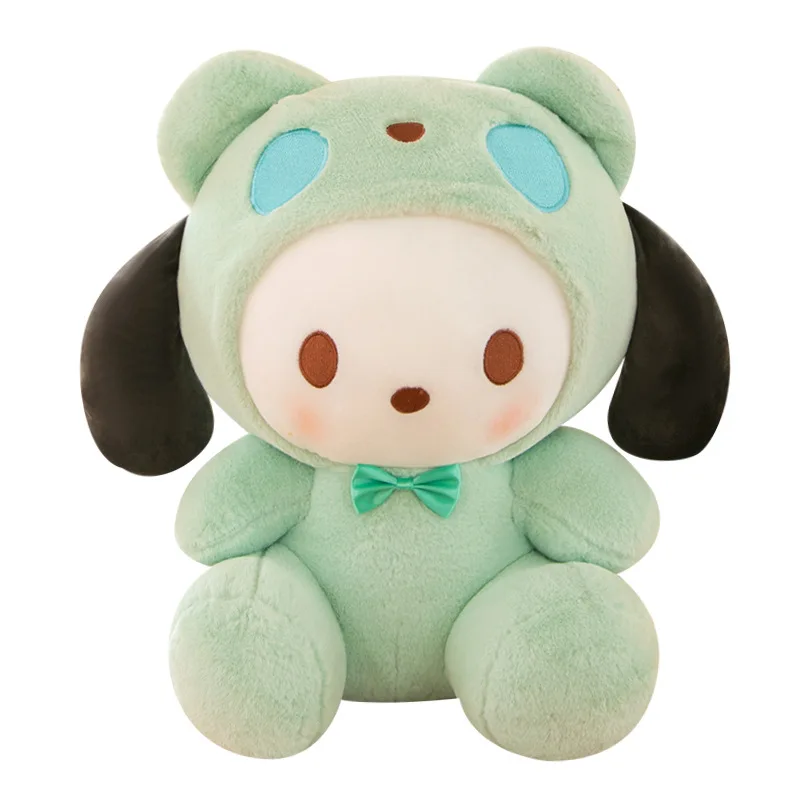 정품 산리오 봉제 인형, 헬로 키티, 시나몬롤, 쿠로미 포차코, 귀여운 장난감, 어린이 생일 선물