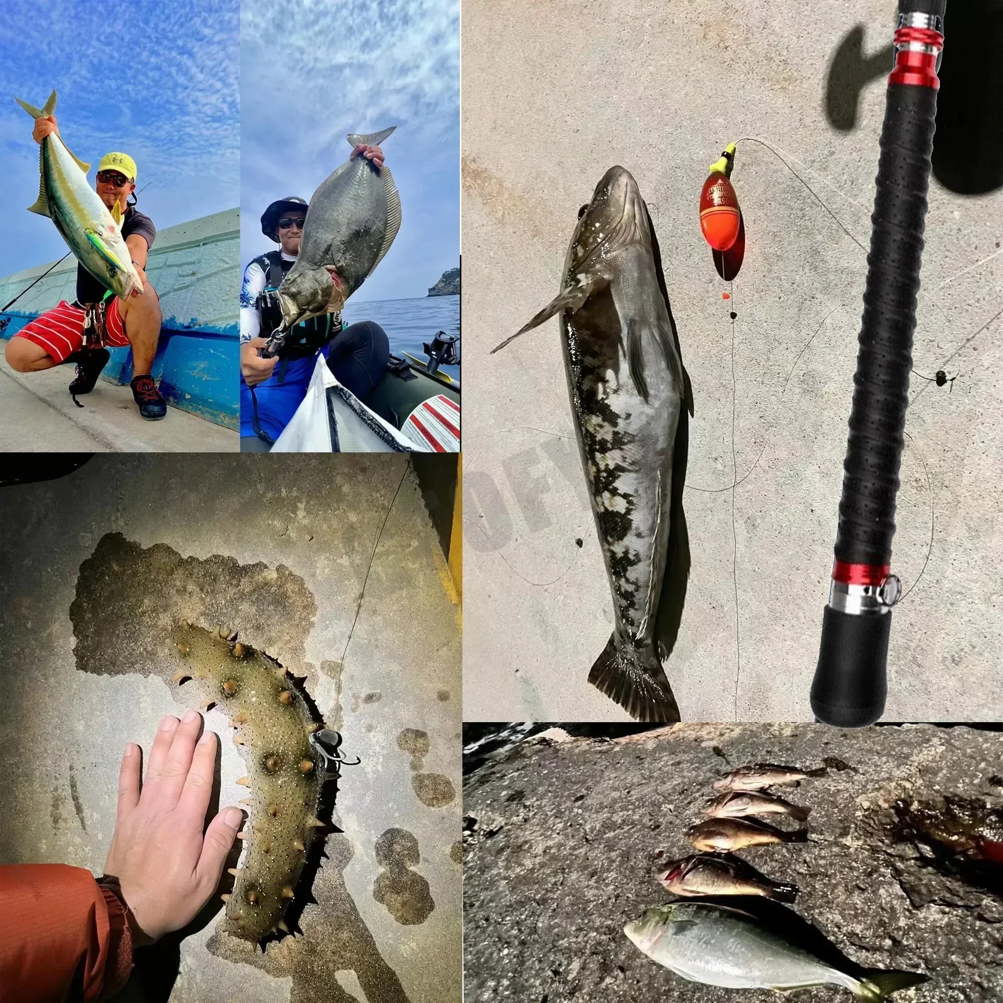 강력한 트롤링 낚싯대, 탄소 하드 고속 서핑 보트 스피닝 낚싯대, 여행용 낚싯대, 1.8m, 2.1m, 70-250g