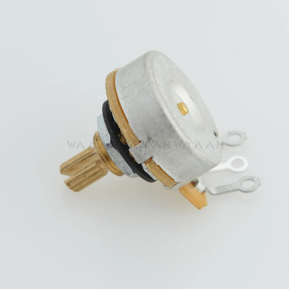 일렉트릭 기타 및 베이스 톤 볼륨 부품용 황동 분할 샤프트 전위차계, 450G 250K/500K 포트, 1 개