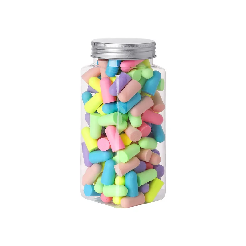 편리한 실리콘 귀마개, 소음 방지 귀마개, 편안한 수면 소음 감소 액세서리, 10 개, 24/60 개