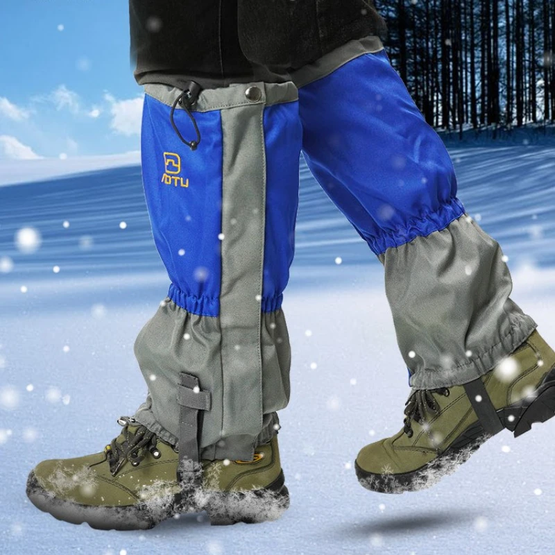 고급 남녀공용 야외 등산 스노우 방수 등산화 발 커버 게이터 스패츠, 하이킹, 사막, 모래 바람 방지 자전거 발 커버, 레그 워머