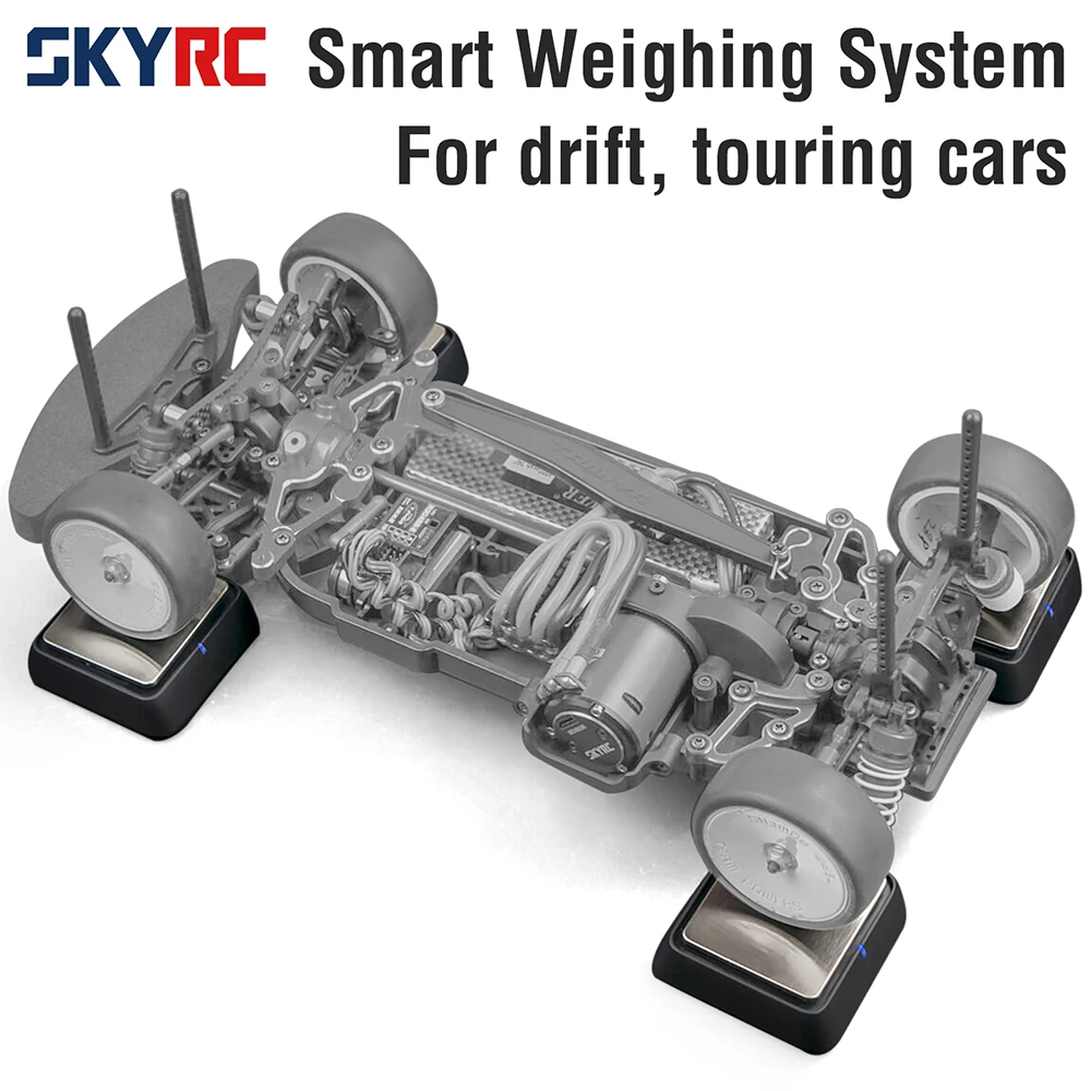 SKYRC 코너 웨이트 시스템 무선 블루투스 RC카 밸런싱 스케일 키트 SK-500036 1/8 1/10 1/12 RC카 트럭 버기용