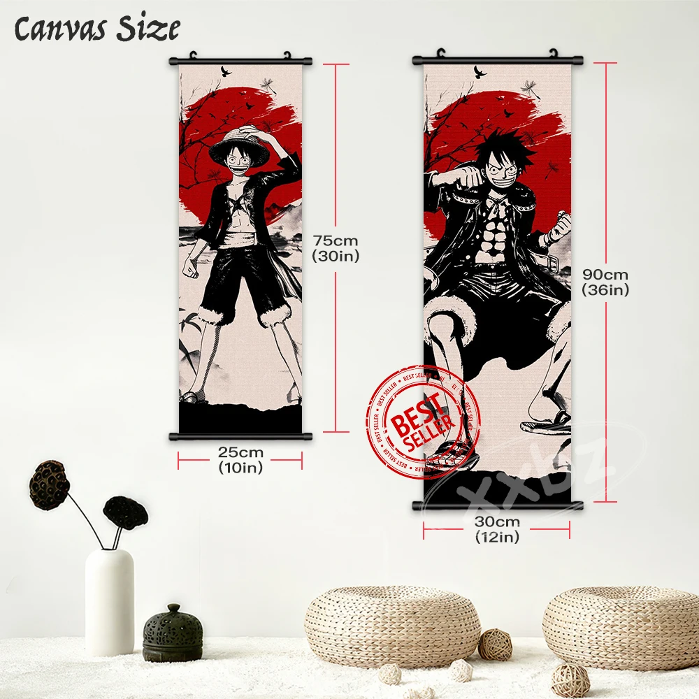 원피스 애니메이션 포스터 조로 월 아트 나미 캔버스 홈 장식 니코 로빈 페인팅 HD 프린트 현대 최신 침실 빈티지 사진
