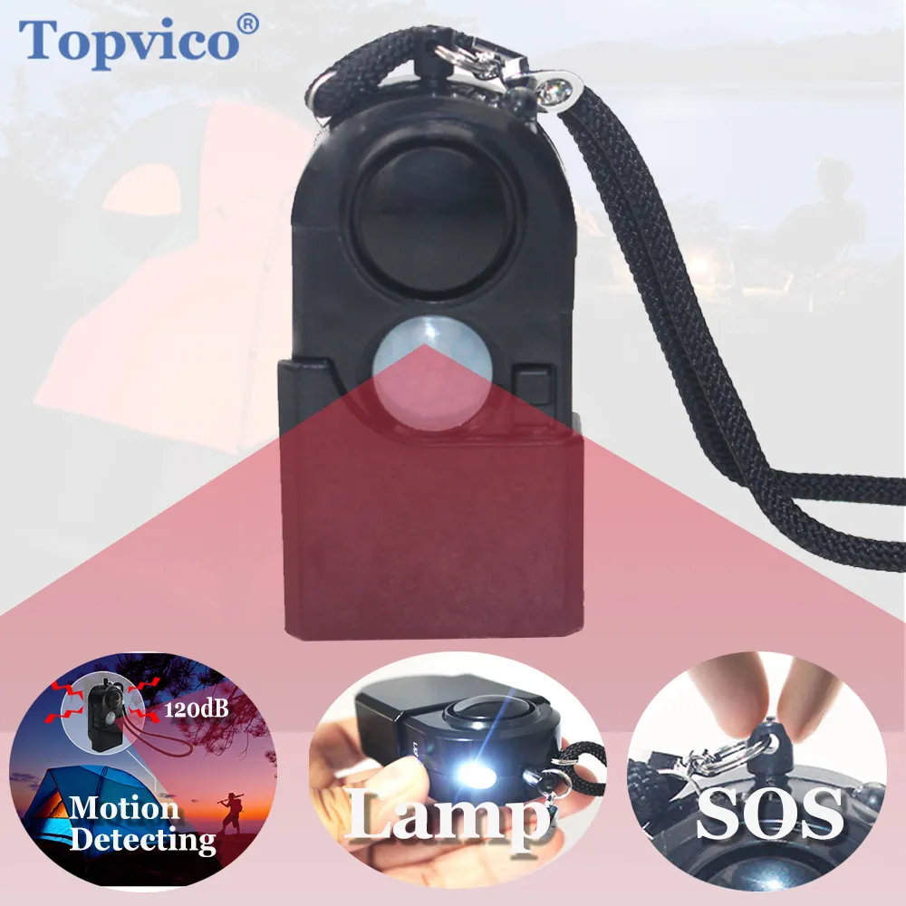 캠핑 여행 휴대용 미니 PIR 적외선 모션 센서 감지기 알람 120dB 무선 홈 보안 도난 방지, 드롭 배송 title=캠핑 여행 휴대용 미니 PIR 적외선 모션 센서 감지기 알람 120dB 무선 홈 보안 도난 방지, 드롭 배송