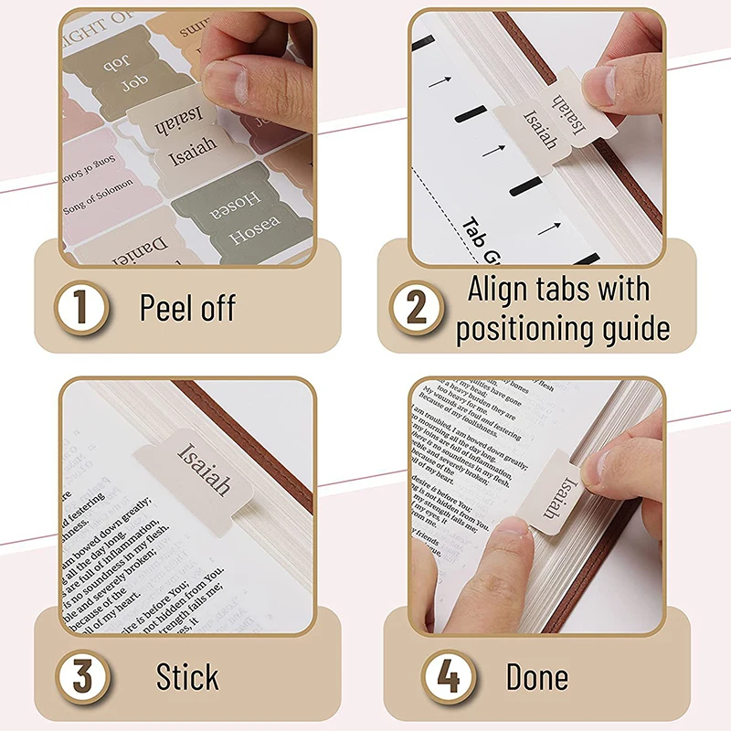 최소 모란디 적층 성서 탭, 75 탭, 남녀 공용, 공부 성서 탭, 성서 인덱스 탭