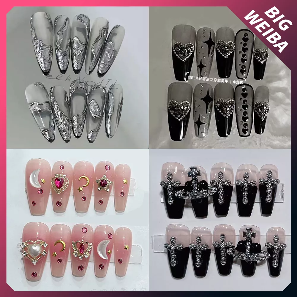 DIY 프렌치 발레리나 가짜 손톱, 귀여운 핑크 웨딩 나비 매듭, 다이아몬드 긴 관 스틸레토 손톱, 풀 커버 네일 팁 title=DIY 프렌치 발레리나 가짜 손톱, 귀여운 핑크 웨딩 나비 매듭, 다이아몬드 긴 관 스틸레토 손톱, 풀 커버 네일 팁 