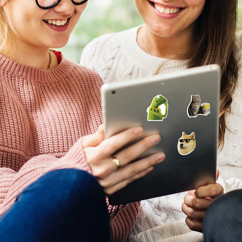 클래식 밈 스티커 10/30/50 개, DIY 냉장고 기타 노트북 오토바이 스케이트 보드 낙서 농담 데칼 아이 장난감 선물