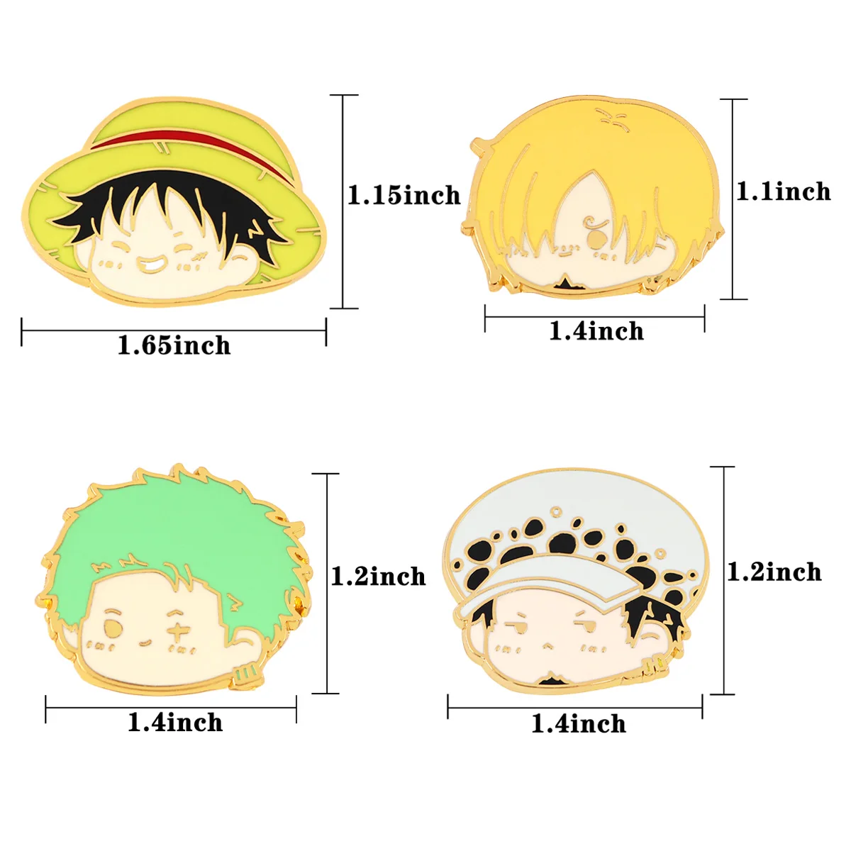 일본 애니메이션 에나멜 핀, 귀여운 라펠 핀, 악마 과일 브로치, 배낭 만화 배지 쥬얼리 액세서리