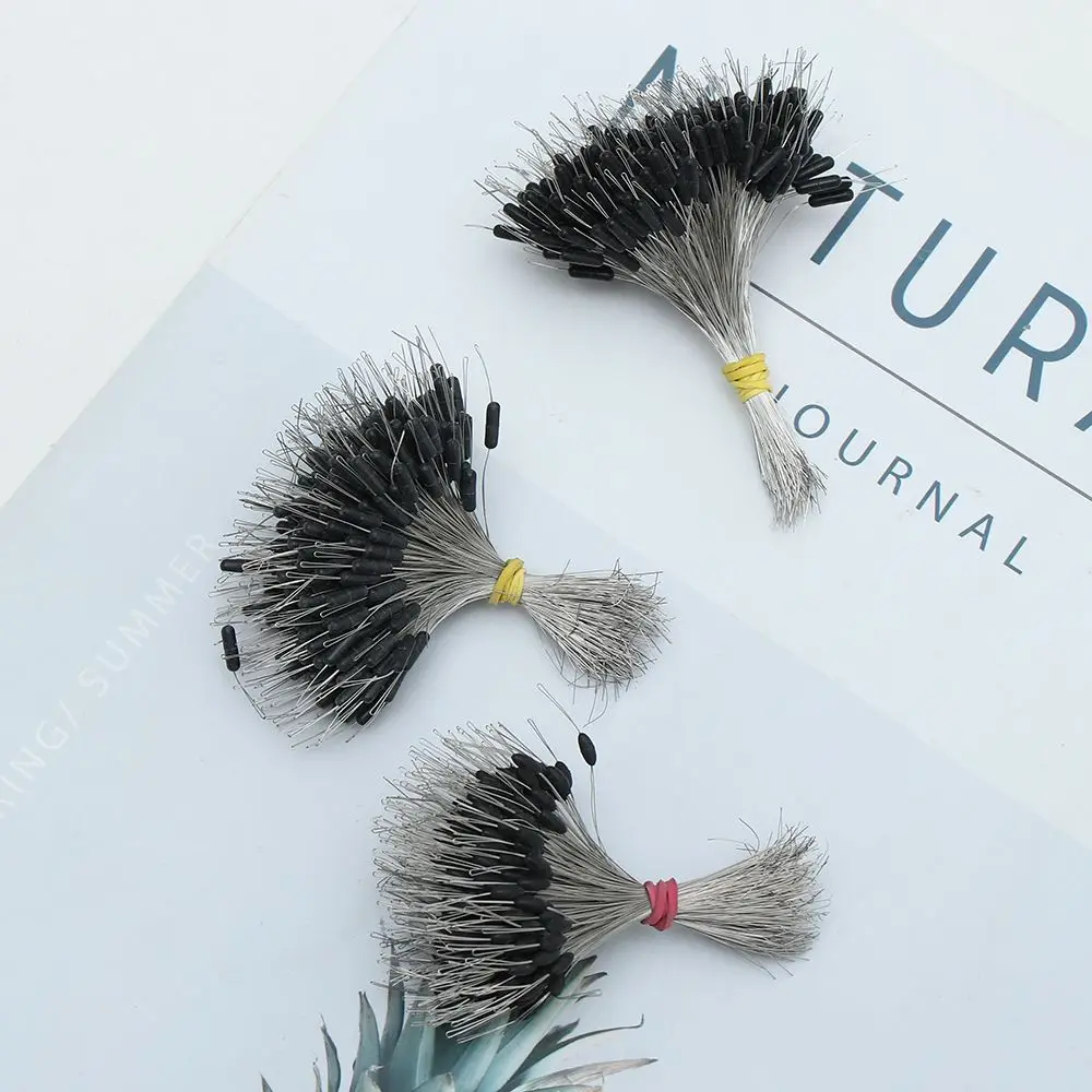 블랙 플로트 낚시 보버 실리콘 스토퍼 스페이스 콩 커넥터, 낚싯줄 저항 낚시 액세서리, 팩당 300 개