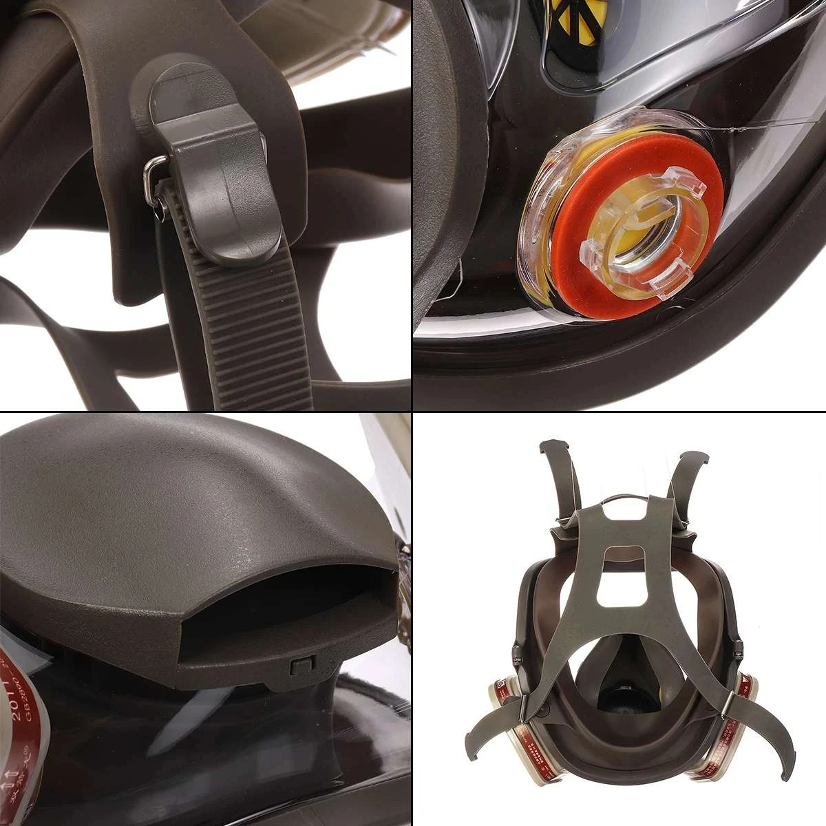 김서림 방지 전면 호흡기, 방독면, 산업용 코팅, 스프레이, 안전 필터, 포름알데히드 보호, 6800