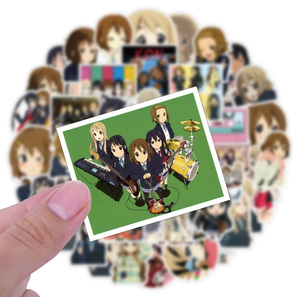 10/30/50PCS 애니메이션 라이트 톤 소녀 만화 낙서 스티커 수하물 노트북 기타 자전거 스케이트 보드 선물 장난감 스티커 도매