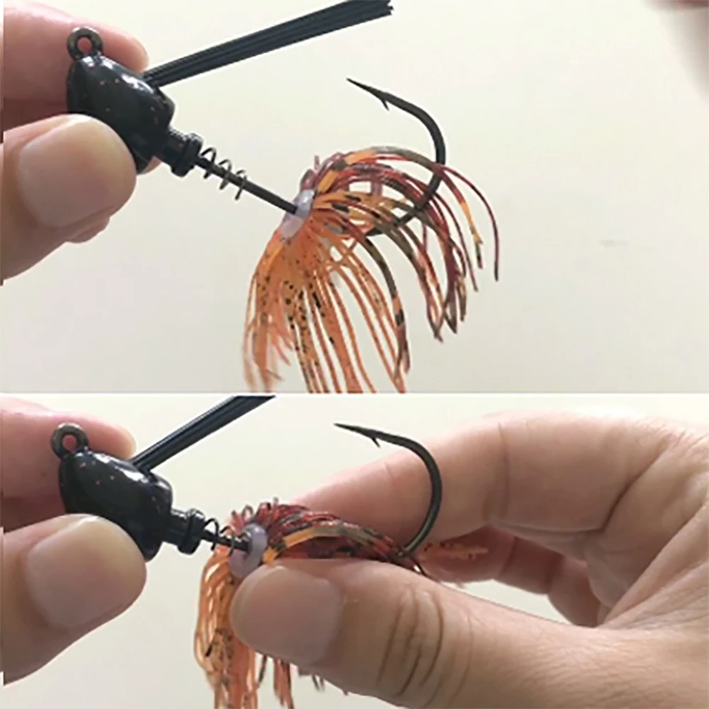 3/10 피스/묶음 88 가닥 64mm 실리콘 스커트 탄성 구멍 우산 스커트 낚시 액세서리 버즈베이트 스피너 버즈베이트