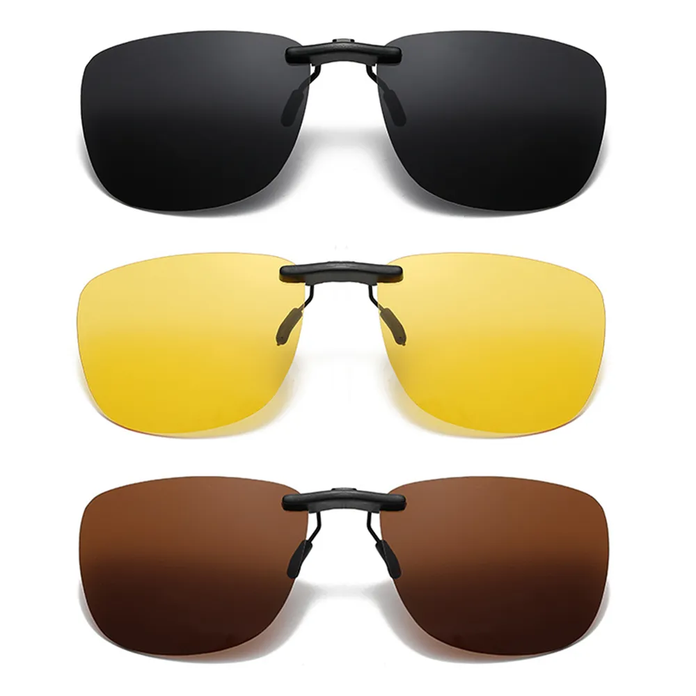 사각 클립 온 선글라스, 편광 블랙 렌즈, UV400 야간 투시경, 운전 남성 고글 클립, 눈부심 방지 빈티지 안경 title=사각 클립 온 선글라스, 편광 블랙 렌즈, UV400 야간 투시경, 운전 남성 고글 클립, 눈부심 방지 빈티지 안경 