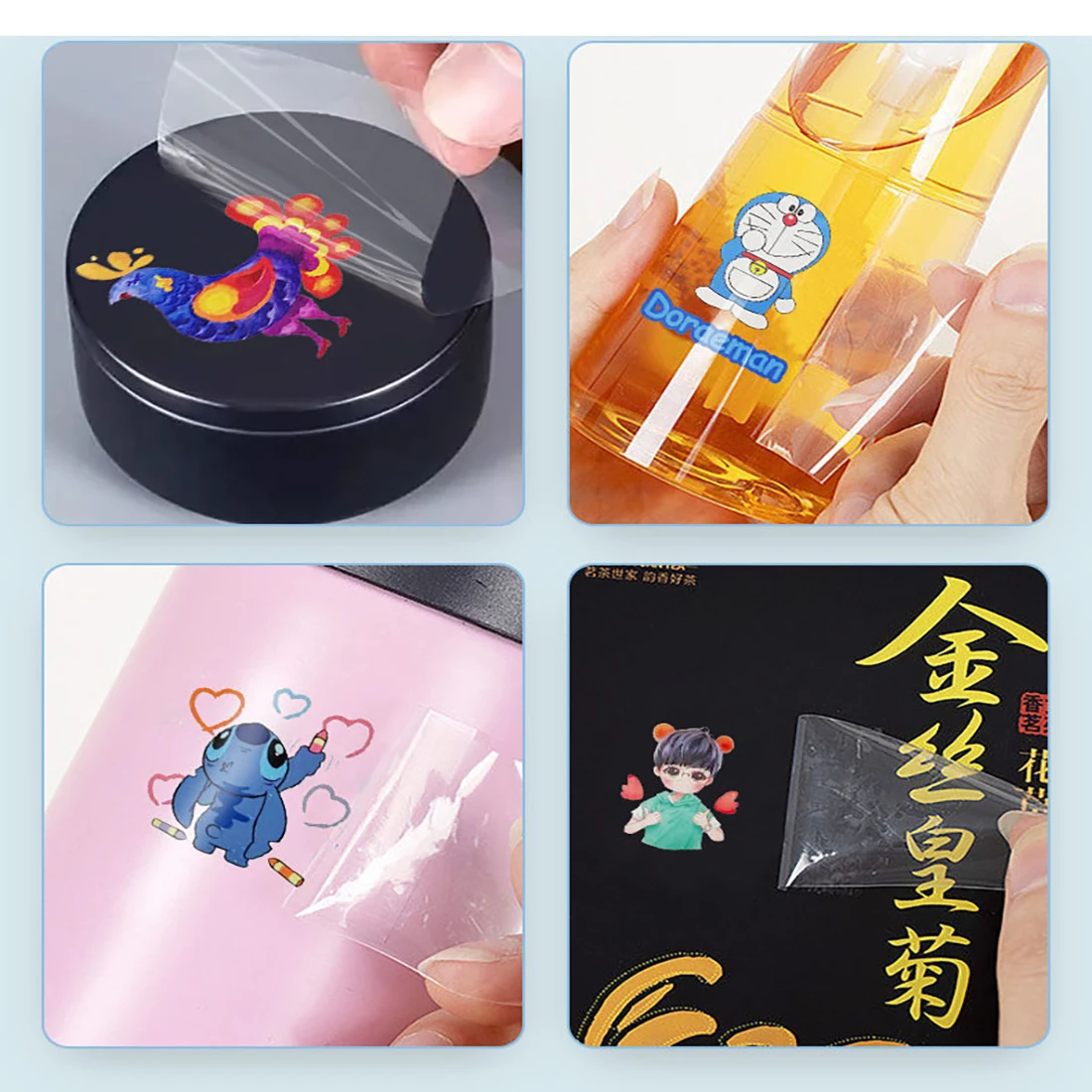 맞춤형 전송 3D 스티커 DTF UV 컬러 데칼 브랜드 회사 로고 비닐 크리스탈 라벨, 홀로그램 자체 접착 방수 릴리프