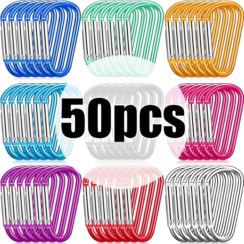 다채로운 카라비너 키 체인, 알루미늄 D-링 버클, 카라비너 스냅 후크 클립 키체인, 야외 캠핑 일상 사용 도구 title=다채로운 카라비너 키 체인, 알루미늄 D-링 버클, 카라비너 스냅 후크 클립 키체인, 야외 캠핑 일상 사용 도구