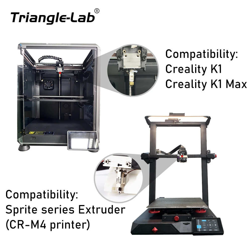 Trianglelab CHCB-OT 핫엔드 업데이트 키트 K1 HOTEND 스프라이트 압출기 Creality K1 3D 프린터 Creality K1 Max CR-M4 프린터용