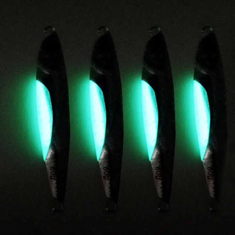 AS 슬로우 JIG 루어 낚시 UV 글로우 지그, 3D 프린트 낙하 낚시꾼, 금속 하드 미끼, 싱킹 지깅 페스카 미끼, 60g, 80g