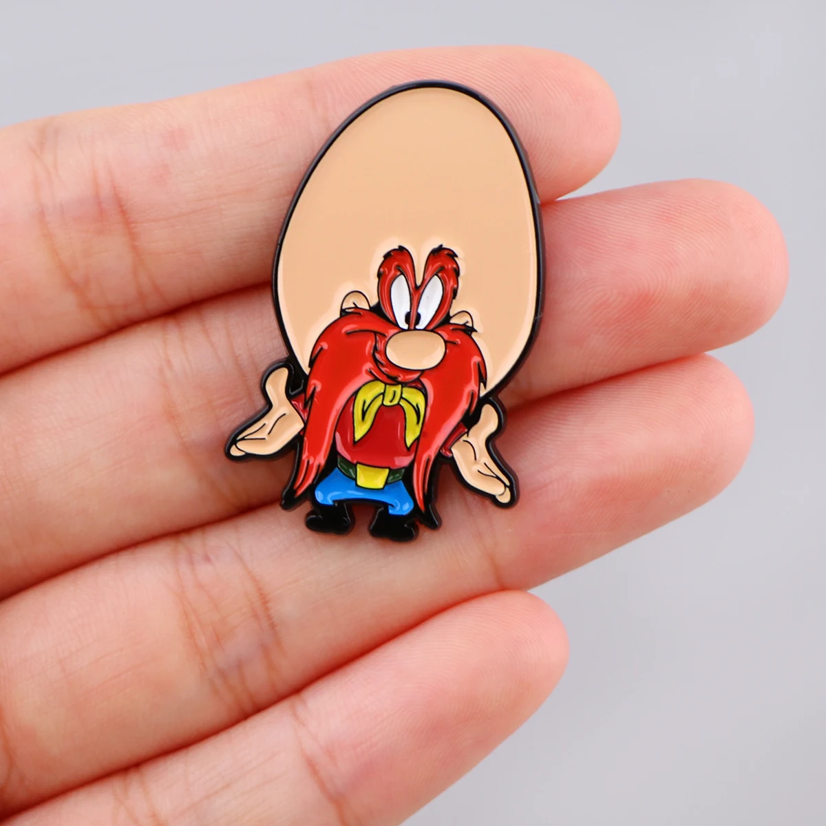 만화 오리 호랑이 어린이 브로치, 에나멜 핀, 라펠 핀, 배낭 금속 서류 가방 배지, 보석 선물