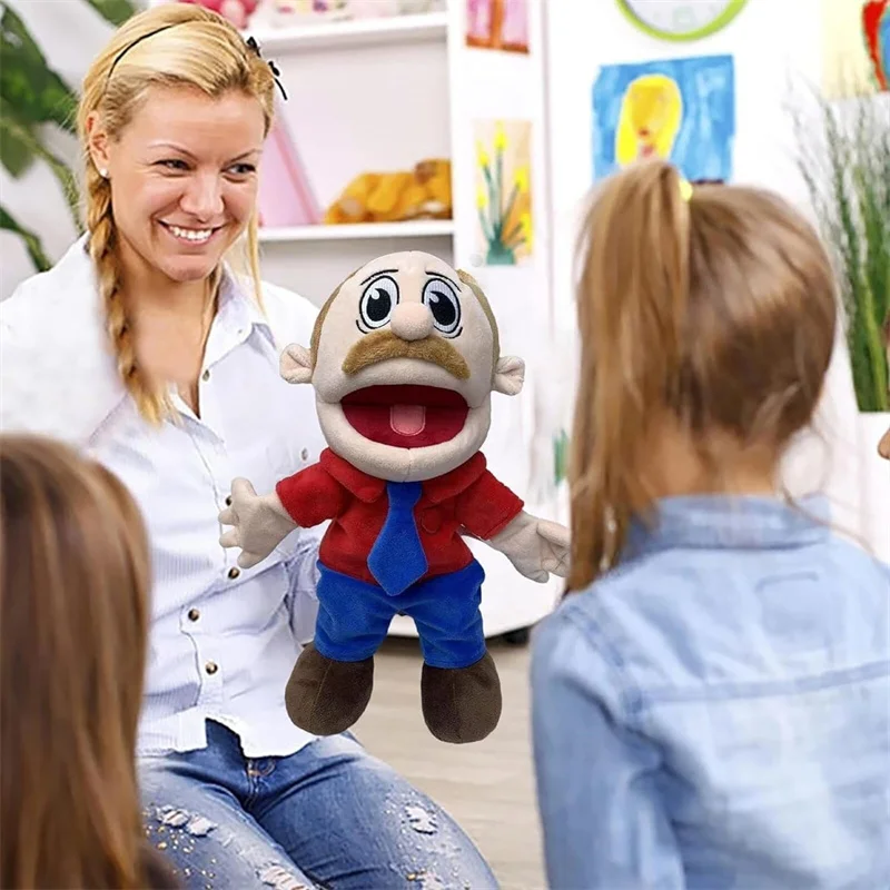 게임 제피 손 인형 장난감 토크쇼 롤플레이 이동식 입 소품, 요리사 경찰 왕자 아빠 엄마 페넬로페 코디 주니어 조셉