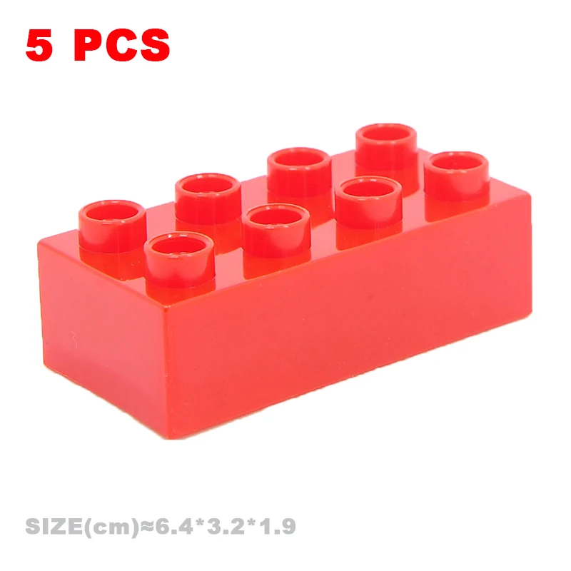 MOC 대형 빌딩 블록 duploes와 호환 기본 벽돌, 두꺼운 얇은 사각형 조립 어린이 DIY 교육 크리에이티브 완구