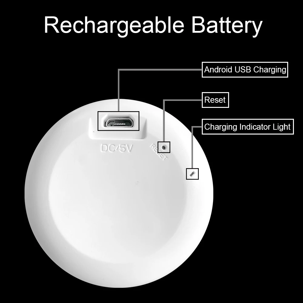 투야 와이파이 SOS 알람 버튼 배터리 충전식, 노인 비상 공황 버튼, 노인 개인 호신 스마트 라이프 앱 푸시