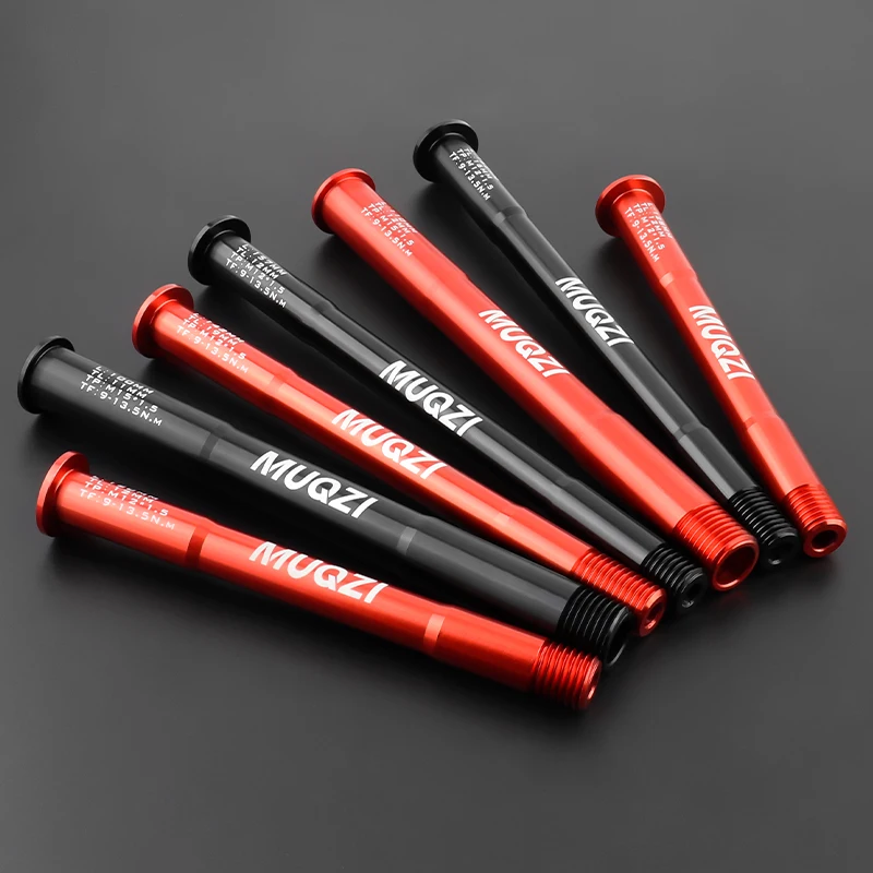MUQZI MTB 스루 액슬, 로드 바이크 휠 액슬, 허브 스루 액슬, 포크 샤프트, 15x100, 15x110, 12x142, 12x100, 12x148