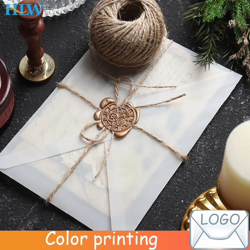 맞춤형 반투명 황산 종이 봉투, DIY 엽서 및 카드 보관, 청첩장, 선물 포장에 사용, 10 개 title=맞춤형 반투명 황산 종이 봉투, DIY 엽서 및 카드 보관, 청첩장, 선물 포장에 사용, 10 개 