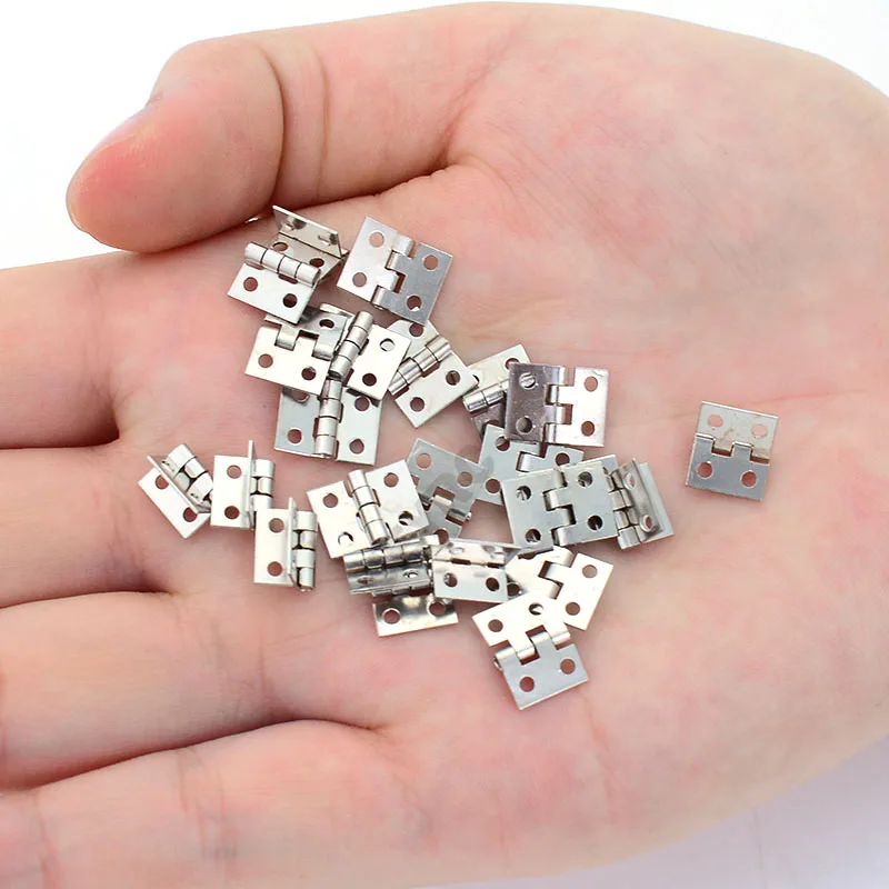 금속 미니 문짝 힌지 시뮬레이션 접이식 1/10 RC 크롤러 자동차, Traxxas Trx4 1/14 타미야 RC 덤프 트럭 스카니아 770S 볼보용, 10 개