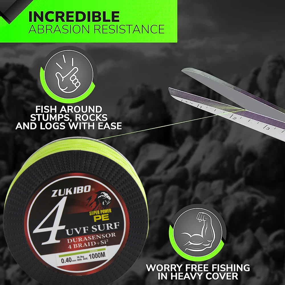 ZUKIBO 슈퍼 파워 PE 낚싯줄, 부드러운 멀티 필라멘트, 매우 내구성 있는 낚싯줄, 4 스레드, 1000M, 12-100LB 낚시용품 낚시 다이와 낚시줄 합사 낚시 용품 낚시액세서리 낚시바늘 합사 낚시줄 8합사 낚시채비 낚시대 합사 8합사 8합사 낚시줄 낚시복 카본낚시줄 민물낚시 낚시도구 시마노 바다낚시대