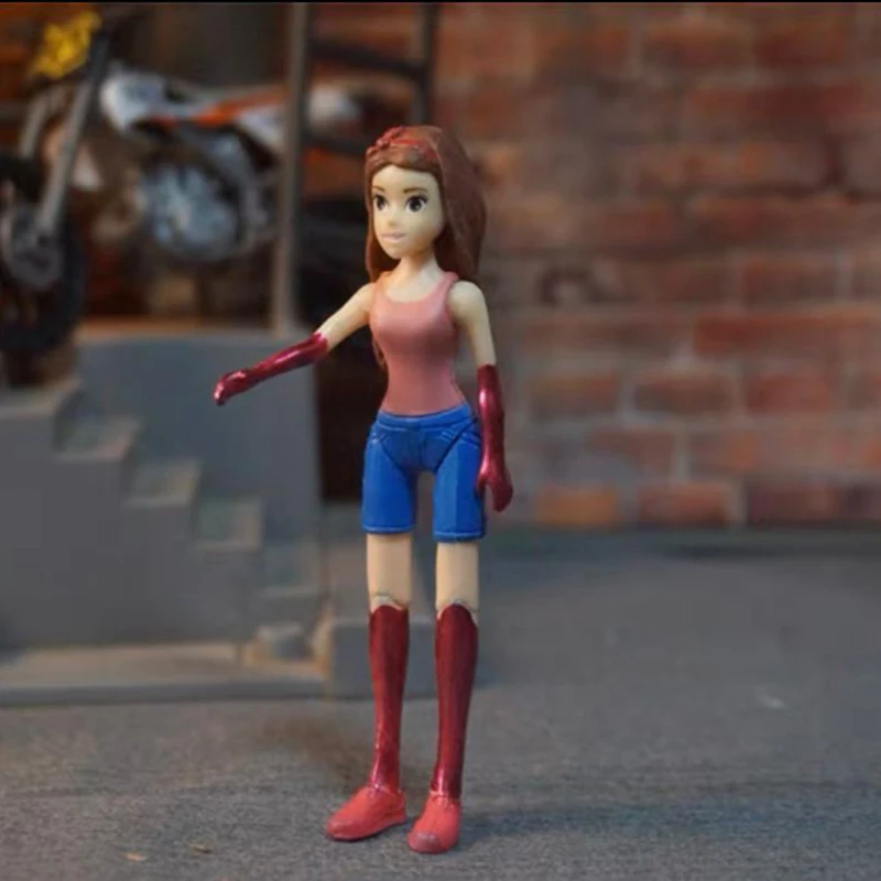 인형 소년 키즈 완구 100mm 작업자 피규어 1/14 RC 굴삭기 캡 및 트랙터 트럭 캡 모델 용 3.75 인치 분리형 회전 인형