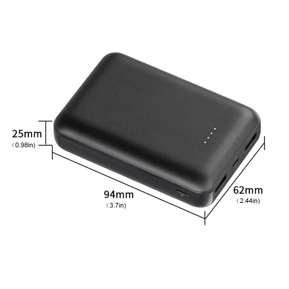 보조배터리 휴대용 충전 외장 배터리, 빠른 가열 조끼, 속옷 재킷, 10000 mAh, 20000mAh, 5V 2A