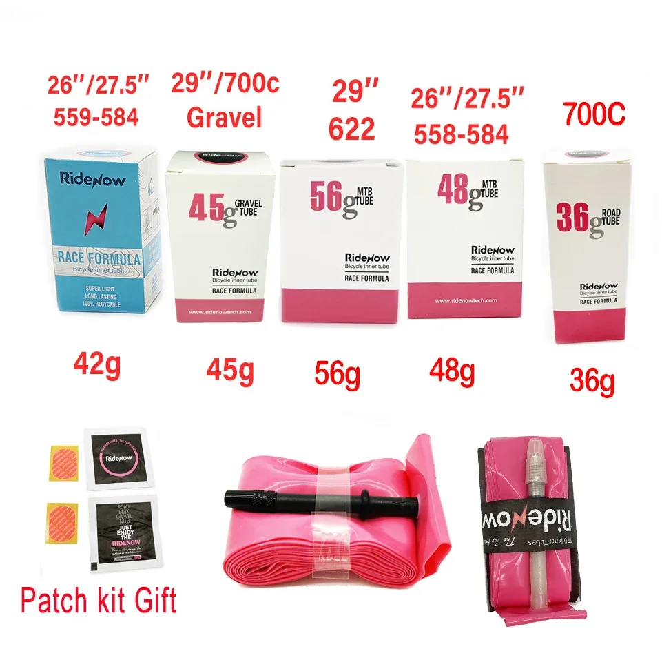 RideNow 초경량 자전거 내부 튜브, 도로 MTB 자갈 자전거 내부 튜브, 프렌치 밸브 TPU 내부 튜브, 700C, 18-38C, 26 27.5, 29 인치 title=RideNow 초경량 자전거 내부 튜브, 도로 MTB 자갈 자전거 내부 튜브, 프렌치 밸브 TPU 내부 튜브, 700C, 18-38C, 26 27.5, 29 인치 