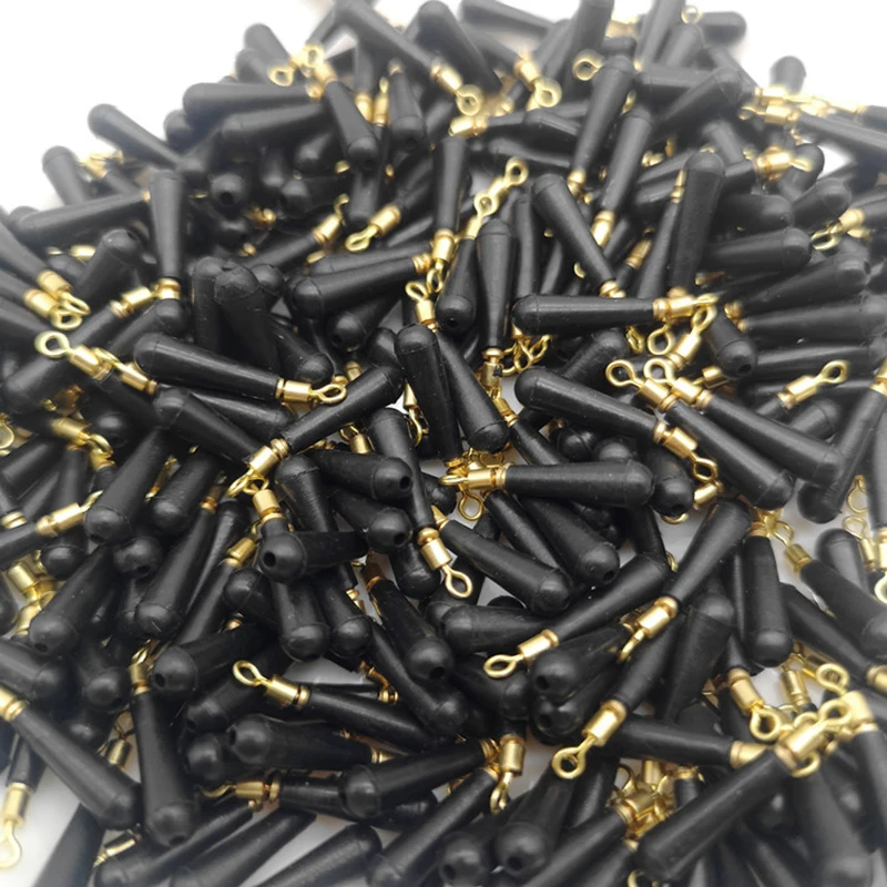 FTK 낚시 기어 블록 회전 드리프트 낚시 플로트 액세서리, 구리 고무 도구, 낚시 도구, 플로트 레스트, 10 개-100 개