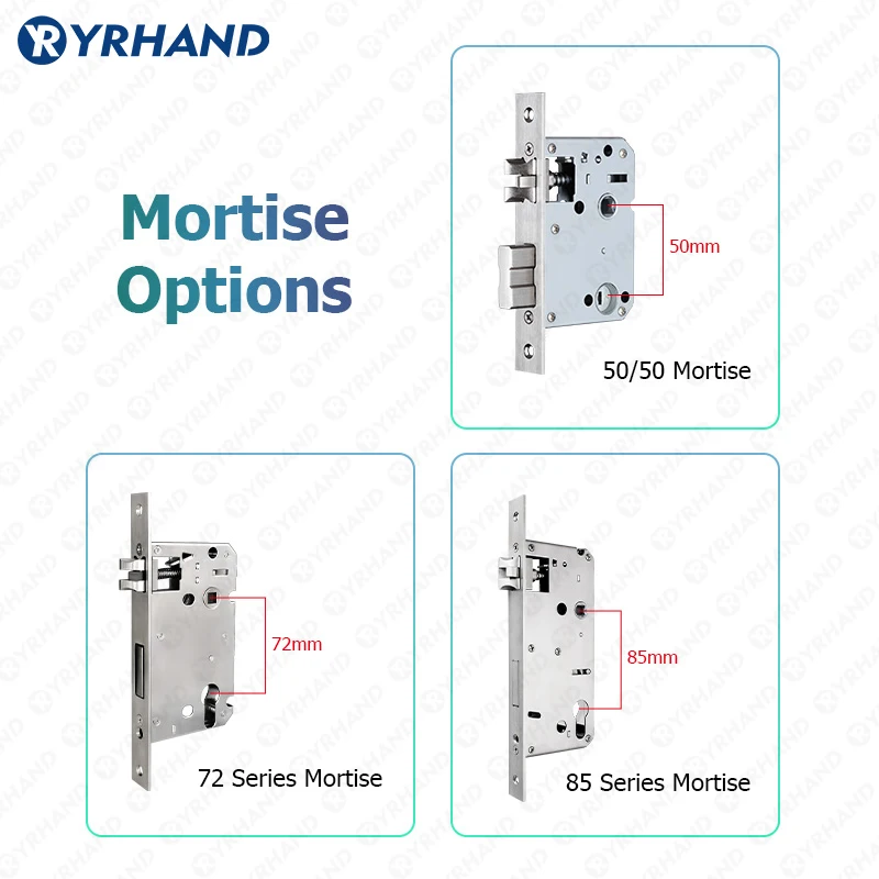 YRHAND 투야 와이파이 스마트 문짝 잠금 장치, 방수 전자 생체 인식, 디지털 전자 지문
