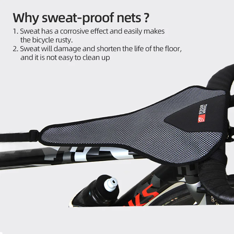 ThinkRider-자전거 트레이너 스웨트밴드, 가정용 운동 훈련, 실내 사이클링 액세서리, 튼튼한 MTB 로드 자전거 스웨트밴드