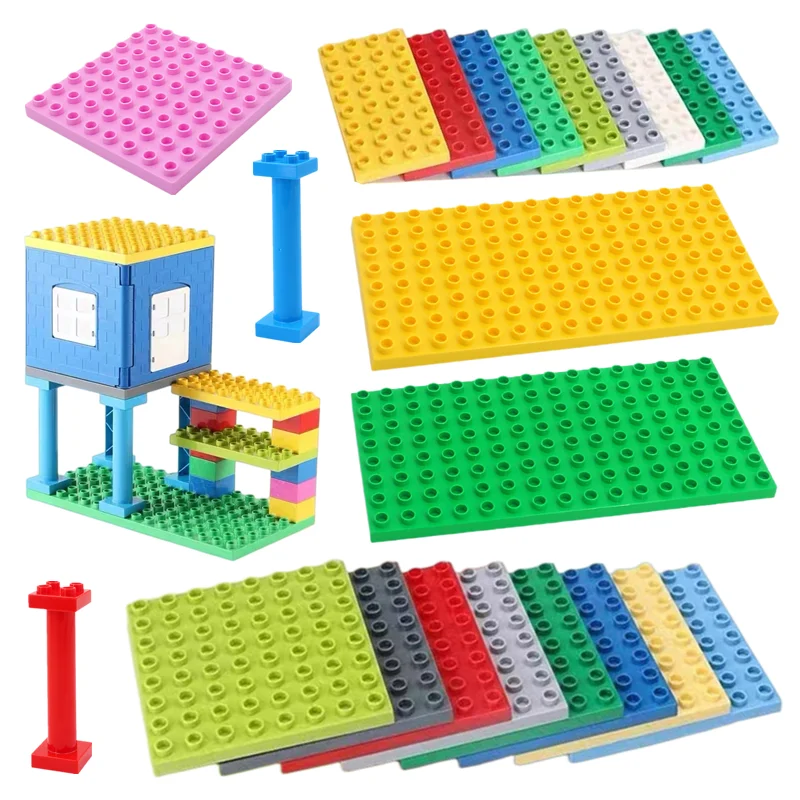 대형 빌딩 블록 양면 베이스 플레이트, 대형 벽돌 호환 플라스틱 교육 창의적 장난감, 어린이 선물 title=대형 빌딩 블록 양면 베이스 플레이트, 대형 벽돌 호환 플라스틱 교육 창의적 장난감, 어린이 선물 