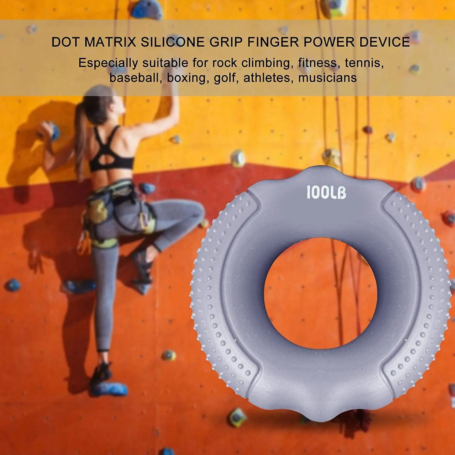 실리콘 손가락 그리퍼 손 저항 밴드, 그립 링, 손목 스트레처, 손가락 팔뚝 트레이너, 팔꿈치 운동, 손목 확장기