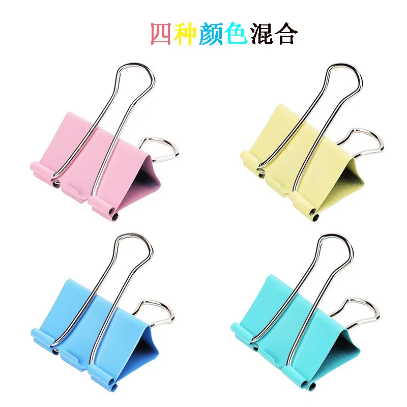 금속 종이 클립, 15mm 컬러 종이 클립, 책 문구, 학교 사무실 용품, 고품질, 30 개