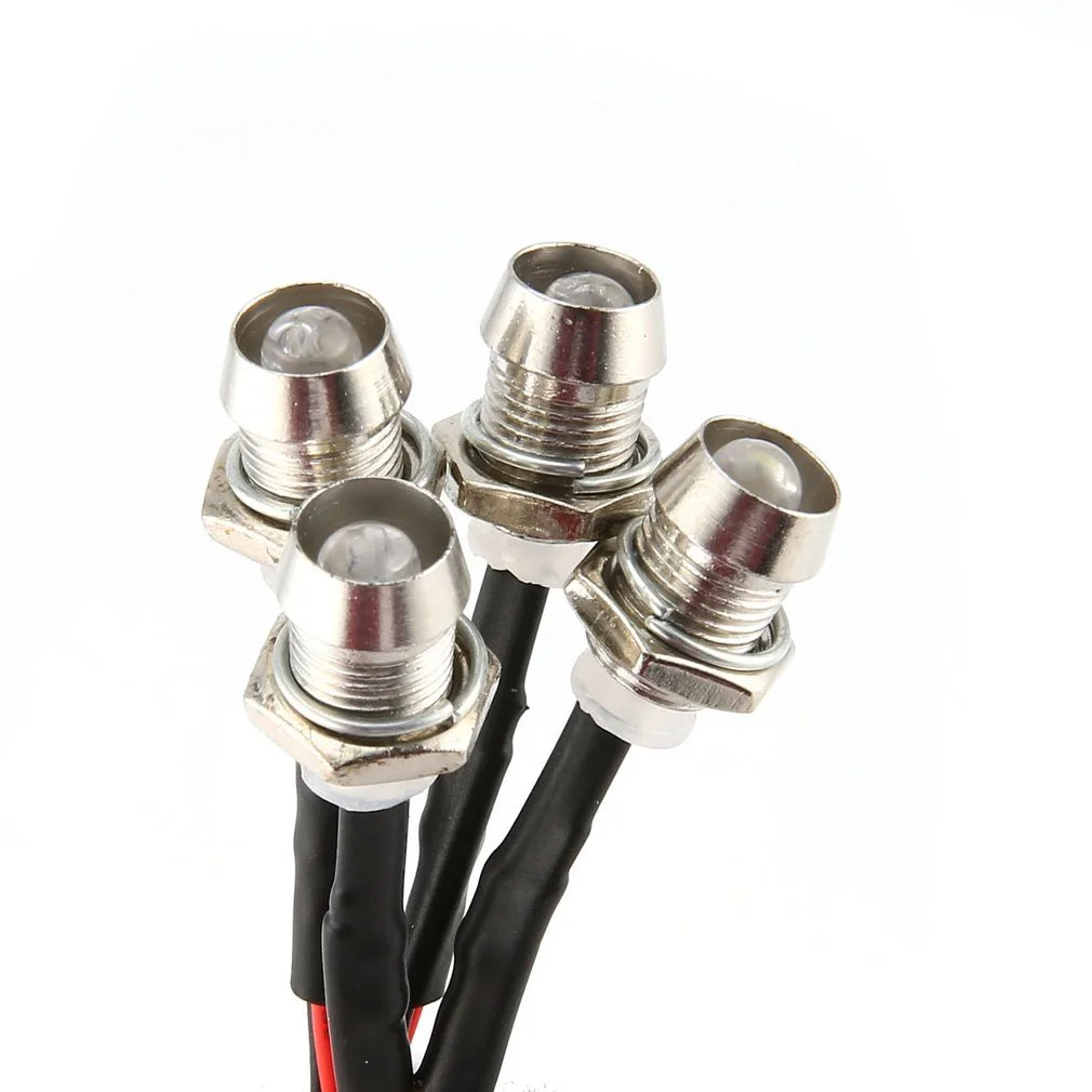 RC LED 라이트 키트 헤드램프, 1/10 1/8 1/12 RC 자동차 트럭 크롤러 드리프트 자동차 헤드라이트 미등, TRAXXAS HSP HPI MN99 MN90