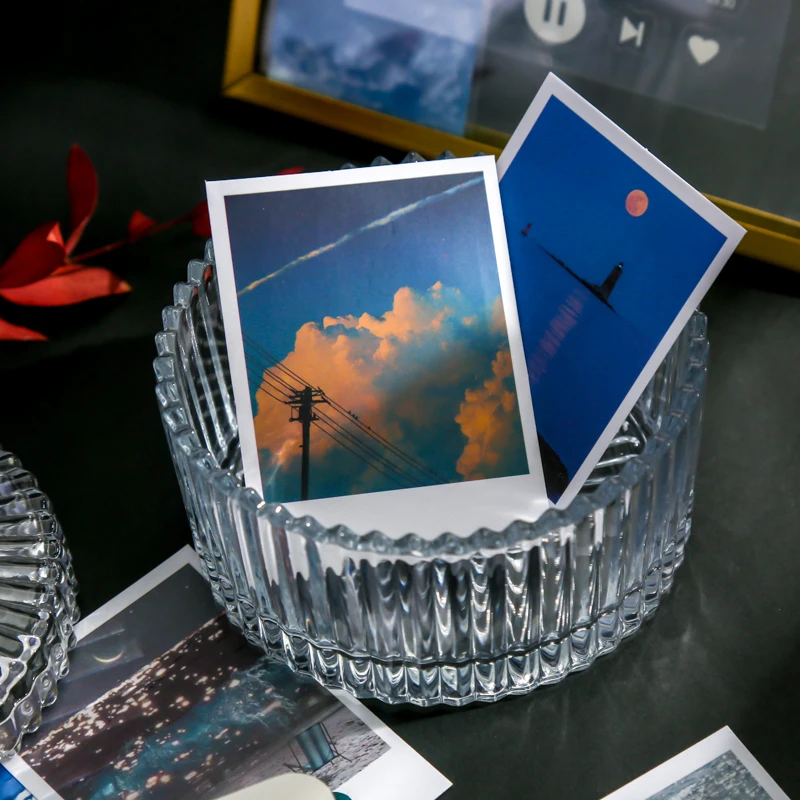 귀여운 책 꽃 문구 스티커, 풍경 여행 스티커, DIY 장식 접착제 스티커, 일기 학교 용품, 상자당 30 개