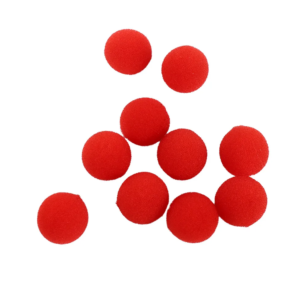 클래식 마술사 착시 코미디 클로즈업 무대 카드 매직 액세서리, 손가락 스폰지 볼, 마술 트릭, 2.5 cm, 3.5 cm, 4.5cm, 10 개