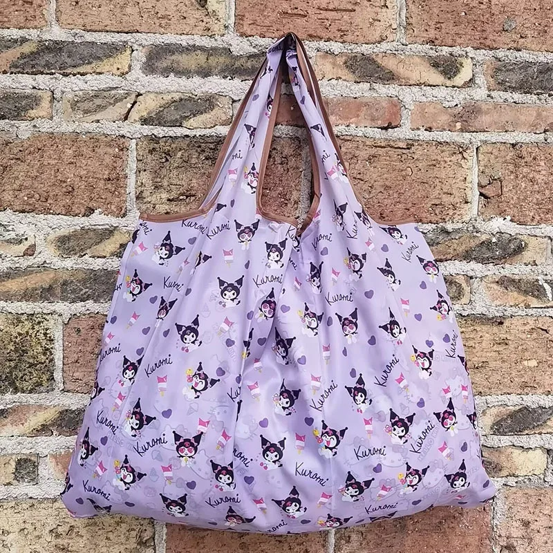 귀여운 산리오 쇼핑백, 쿠로미 시나모롤 애니메이션, 귀여운 만화 학생 대용량 보관백, 핸드백 장난감, 여아 선물