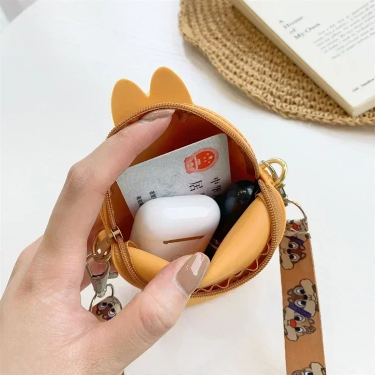 스티치 디즈니 실리콘 가방, 만화 애니메이션 피규어, 스티치 숄더백, 릴로 & 스티치 패션, 어린이 소녀 액세서리, 동전 지갑 선물