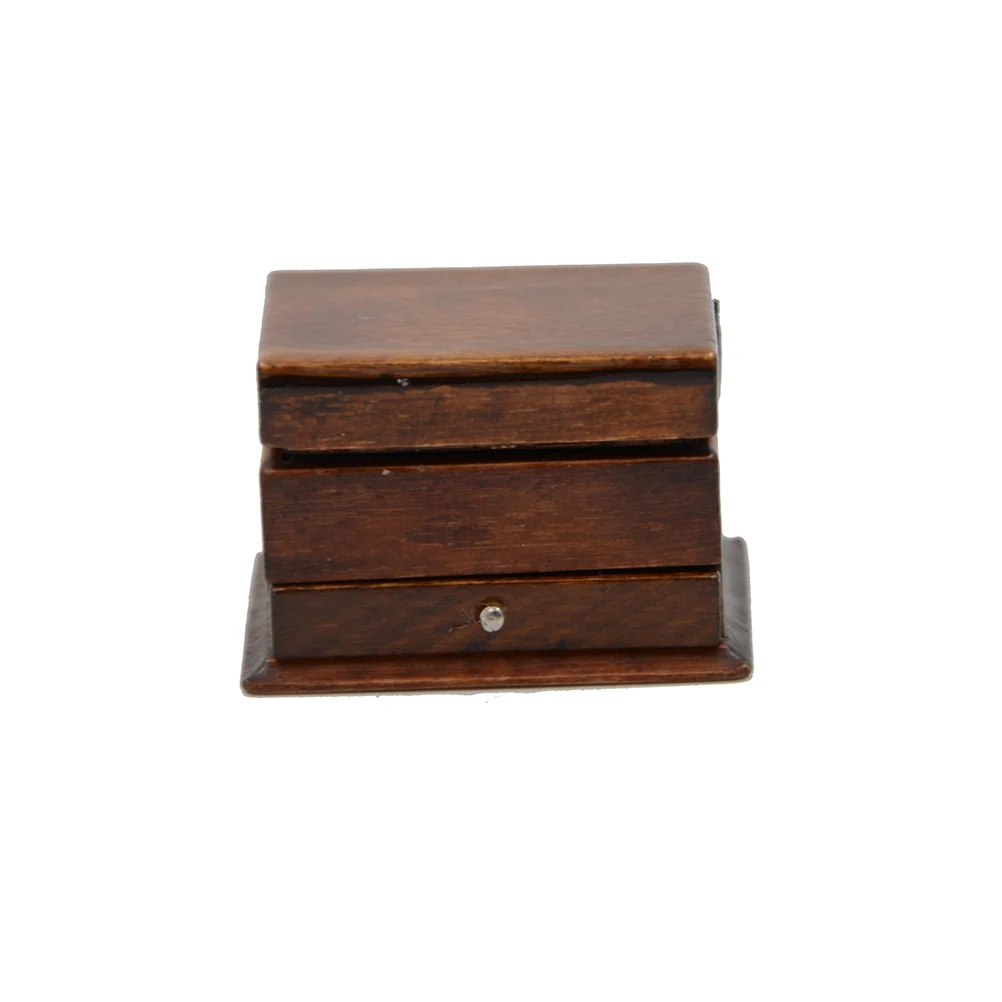 1:12 빈티지 바느질 바늘 가위 키트 상자, 귀여운 인형 집 미니어처 장식, 어린이 선물, 인형 액세서리, 1 개