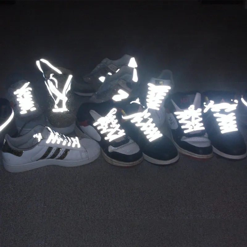 멀티 컬러 보호 패션 경고, 높은 가시성, 이중 반사 측면 신발끈, 1 쌍 title=멀티 컬러 보호 패션 경고, 높은 가시성, 이중 반사 측면 신발끈, 1 쌍 