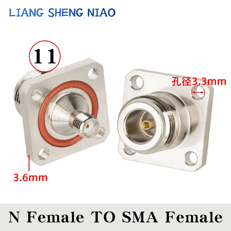 황동 니켈 도금 테스트 컨버터, L16 N 수 암-SMA 커넥터, 스트레이트 커넥터, 1 개, 무료 배송