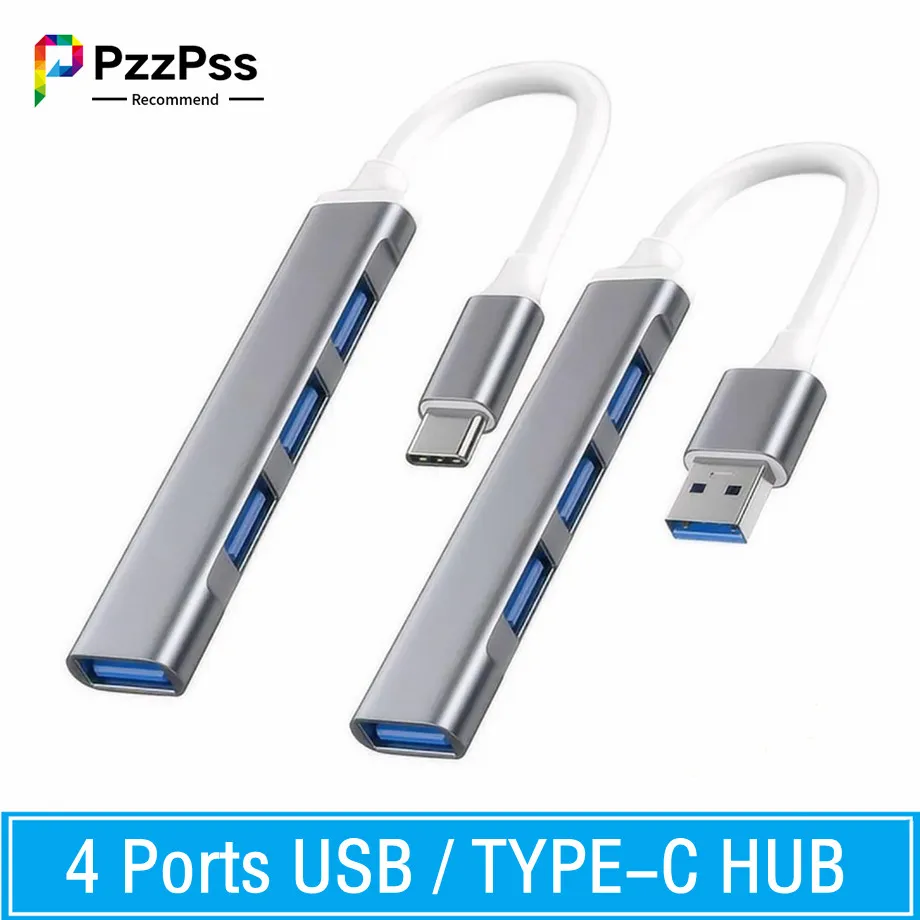 USB C 허브 3.0 C타입 4 포트 멀티 USB 분배기 어댑터 OTG, 화웨이 샤오미 맥북 프로 13 15 에어 프로 PC 컴퓨터 액세서리 title=USB C 허브 3.0 C타입 4 포트 멀티 USB 분배기 어댑터 OTG, 화웨이 샤오미 맥북 프로 13 15 에어 프로 PC 컴퓨터 액세서리 